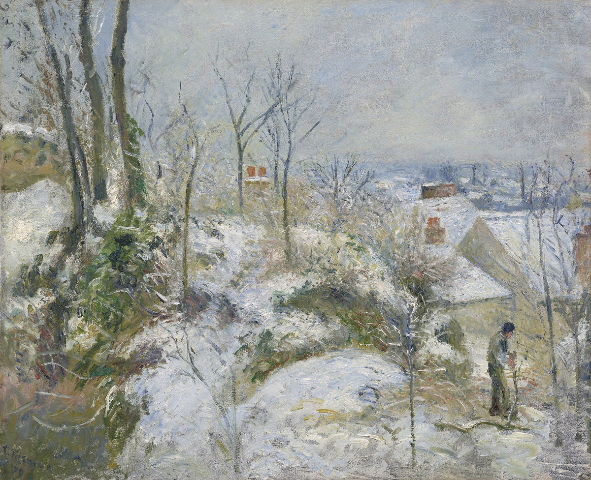 Camille Pissarro — Rabbit Warren at Pontoise, Snow | Fine Art Print