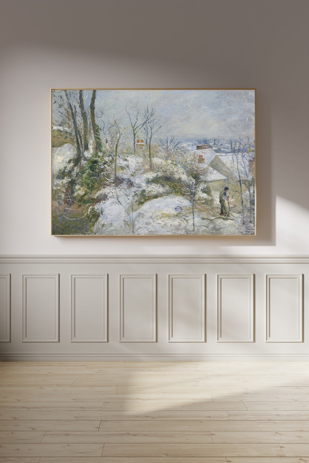 Camille Pissarro — Rabbit Warren at Pontoise, Snow | Fine Art Print