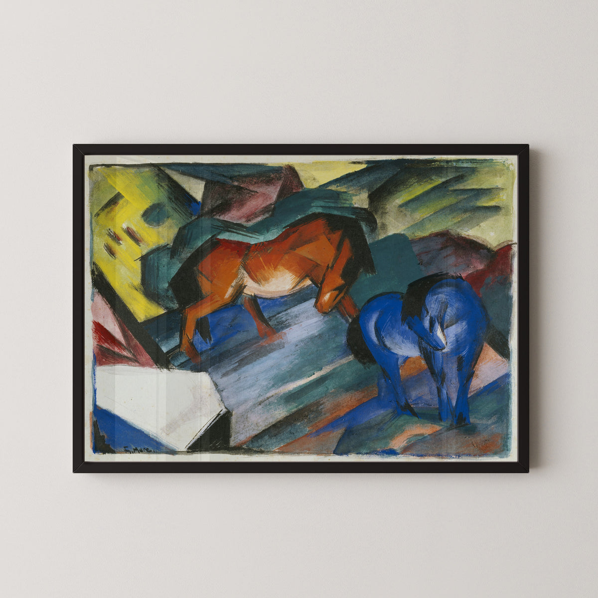Franz Marc — Red and Blue Horse | Expressionist Fine Art Print