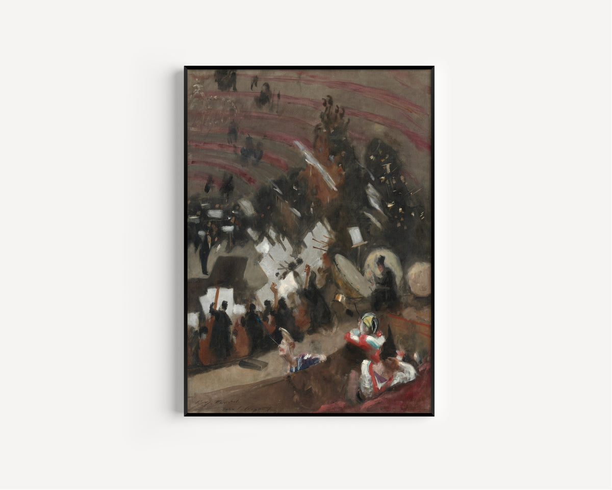 John Singer Sargent — Rehearsal of the Pasdeloup Orchestra at the Cirque d'Hiver | Fine Art Print