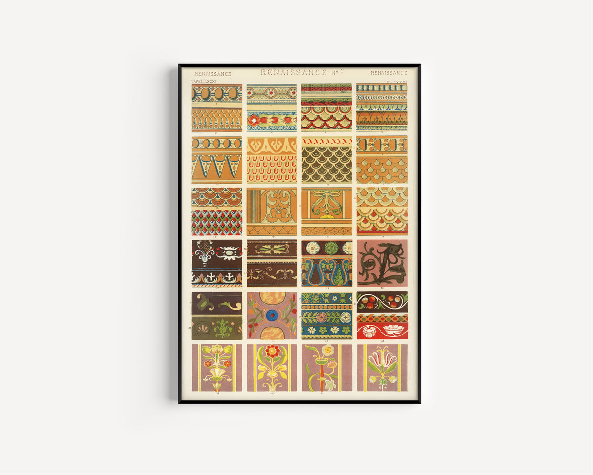Owen Jones — Renaissance No. 7 | Grammar of Ornament Design Print