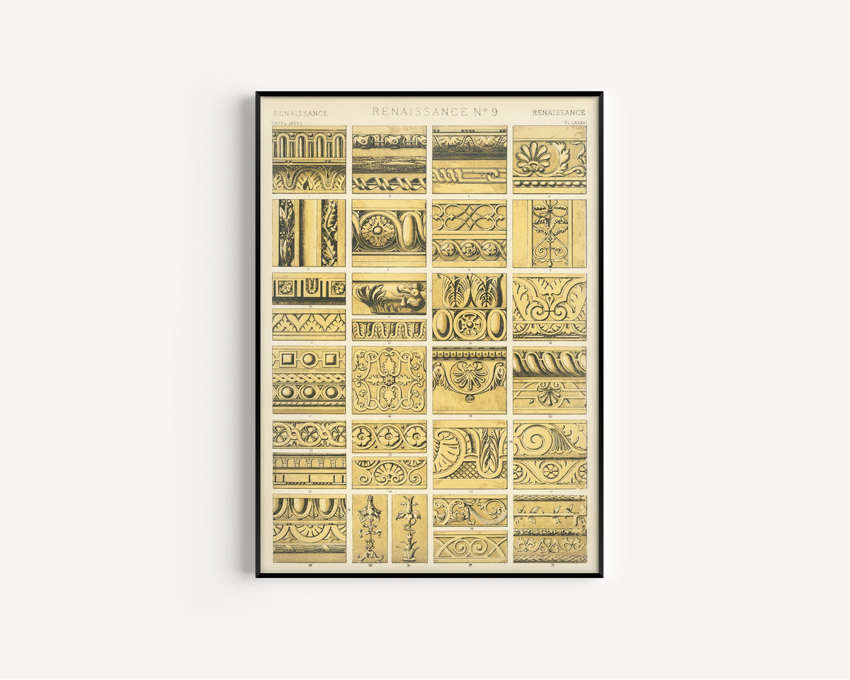 Owen Jones — Renaissance No. 9 | Grammar of Ornament Design Print
