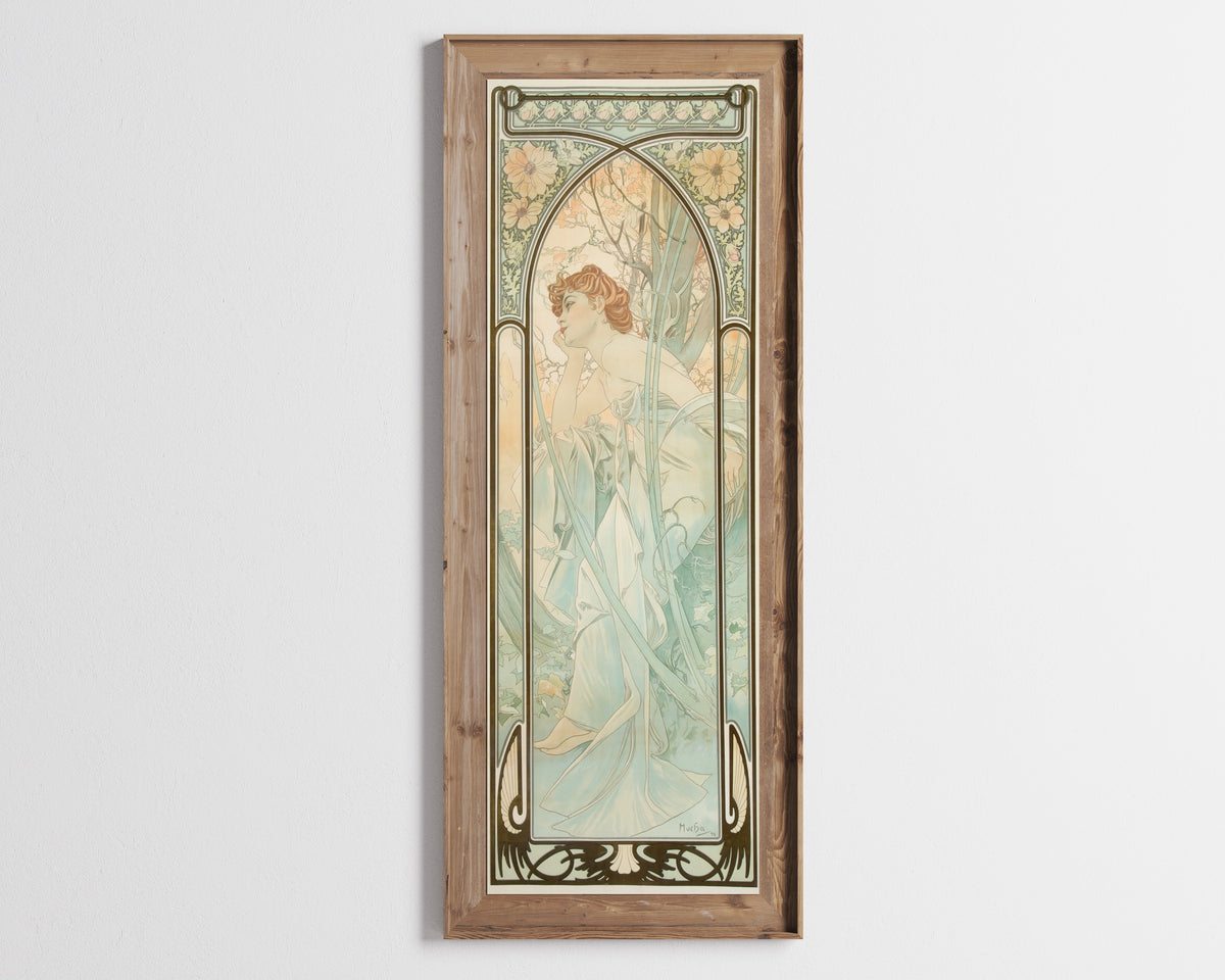Alphonse Mucha — Rêverie du soir | Art Nouveau Print