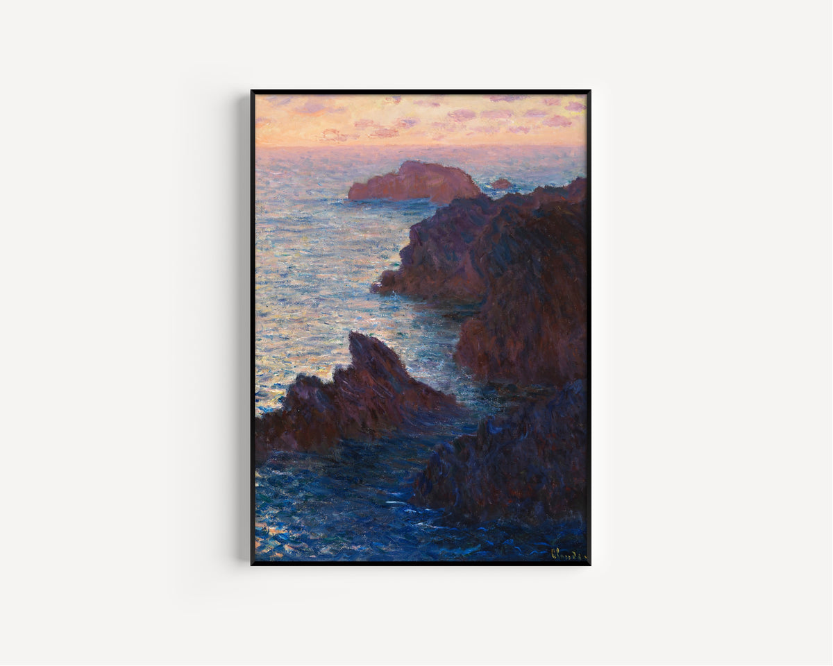 Claude Monet — Rock at Belle-Île, Port-Domois | Fine Art Print