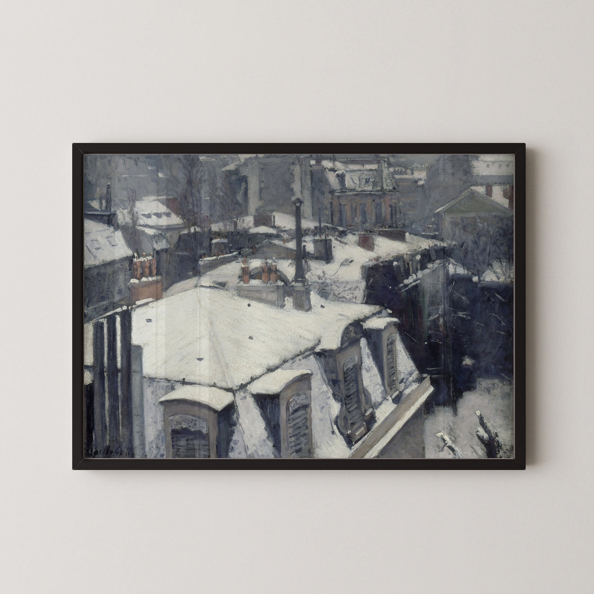 Gustave Caillebotte — Rooftops in the Snow (Snow Effect) | Fine Art Print