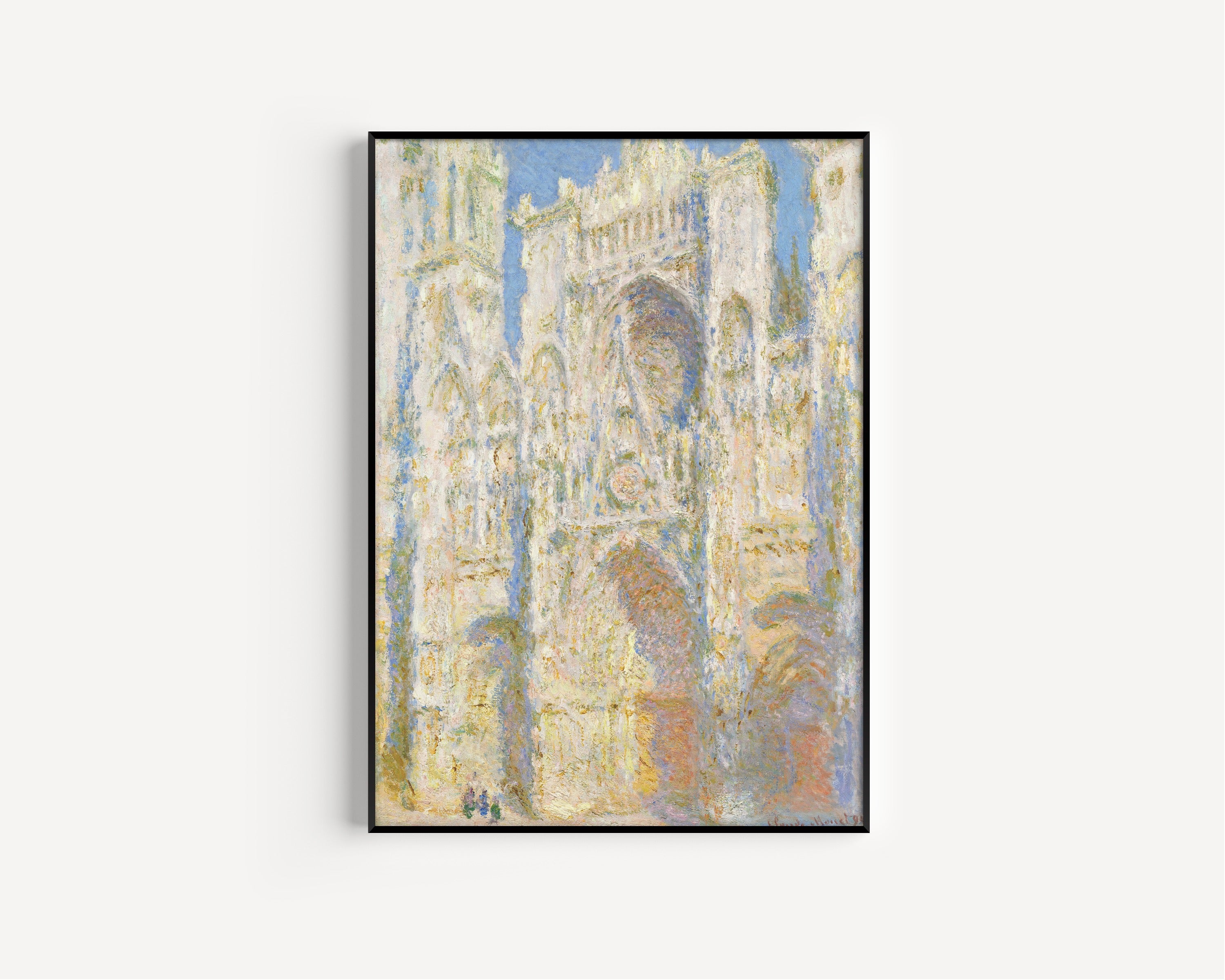 Claude Monet — Rouen Cathedral, West Façade, Sunlight | Fine Art Print