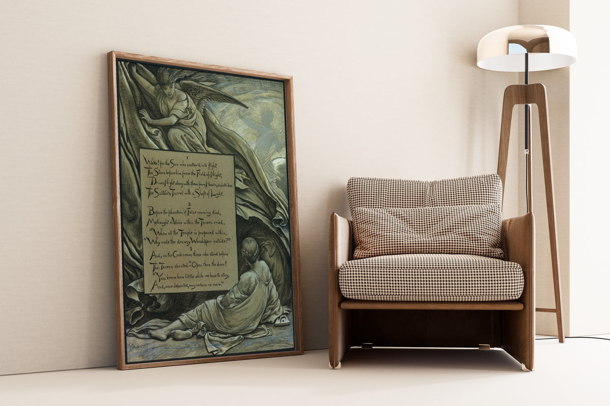 Elihu Vedder — Rubáiyát of Omar Khayyám: The Awakening | Illustration Art Print