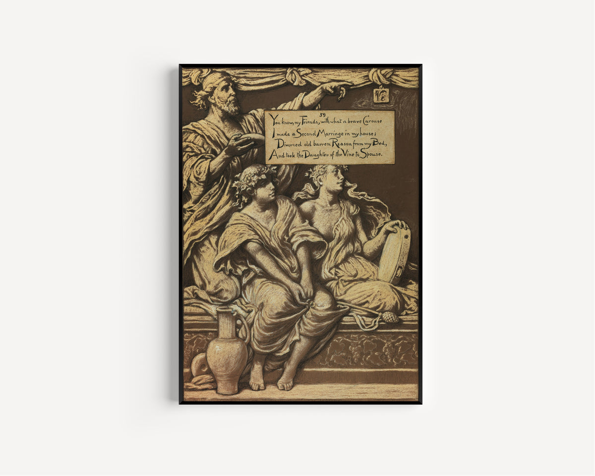 Elihu Vedder — Rubáiyát of Omar Khayyám: The Daughter of the Vine | Illustration Art Print