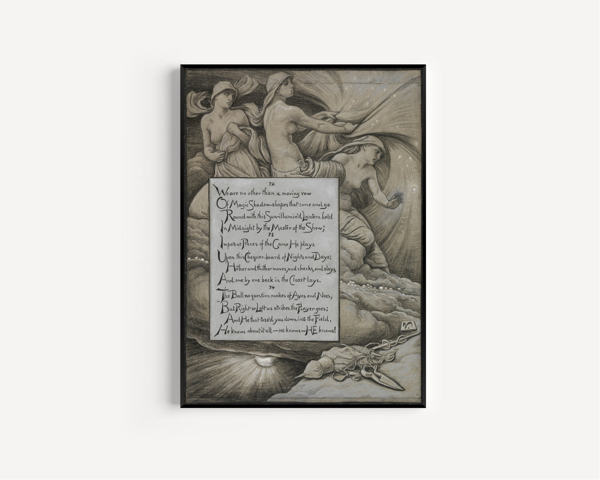 Elihu Vedder — Rubáiyát of Omar Khayyám: The Fates Gathering in the Stars | Illustration Art Print