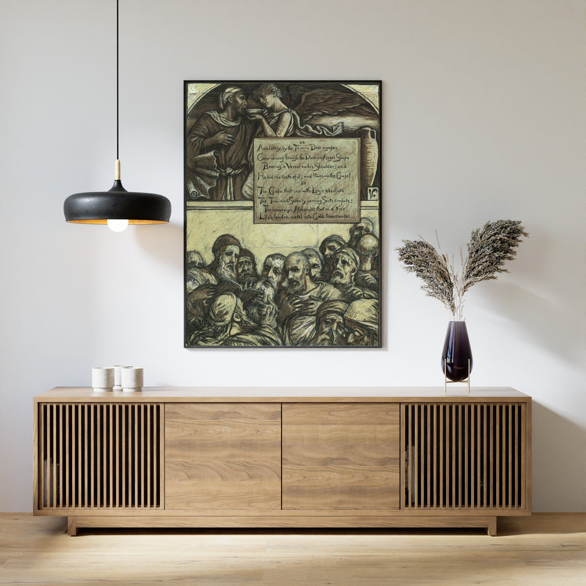 Elihu Vedder — Rubáiyát of Omar Khayyám: The Jarring Sects | Illustration Art Print