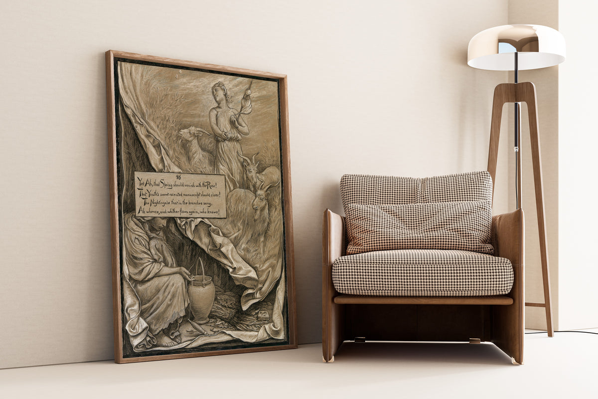 Elihu Vedder — Rubáiyát of Omar Khayyám: Youth and Age | Illustration Art Print