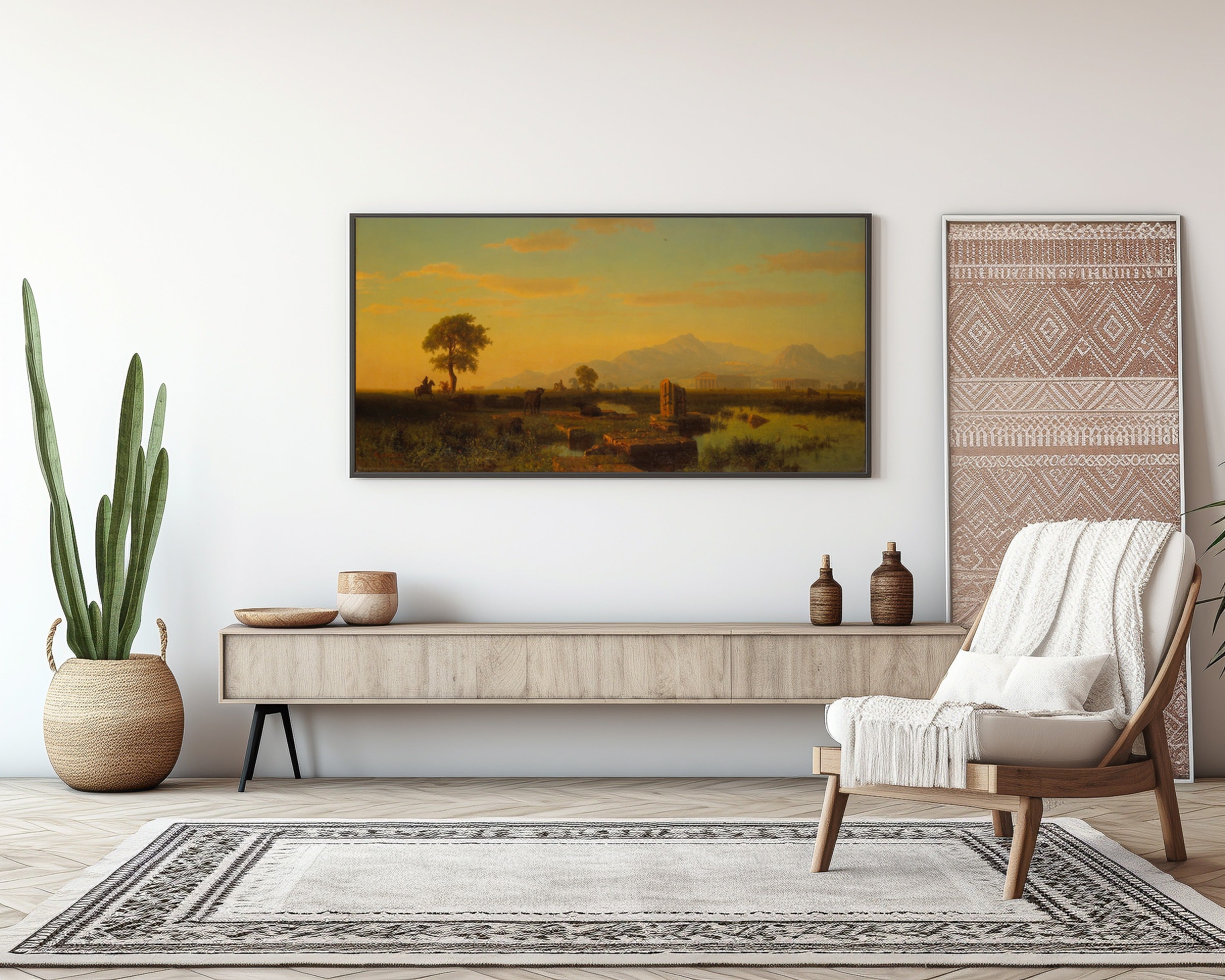 Albert Bierstadt — Ruins of Paestum | Landscape Fine Art Print