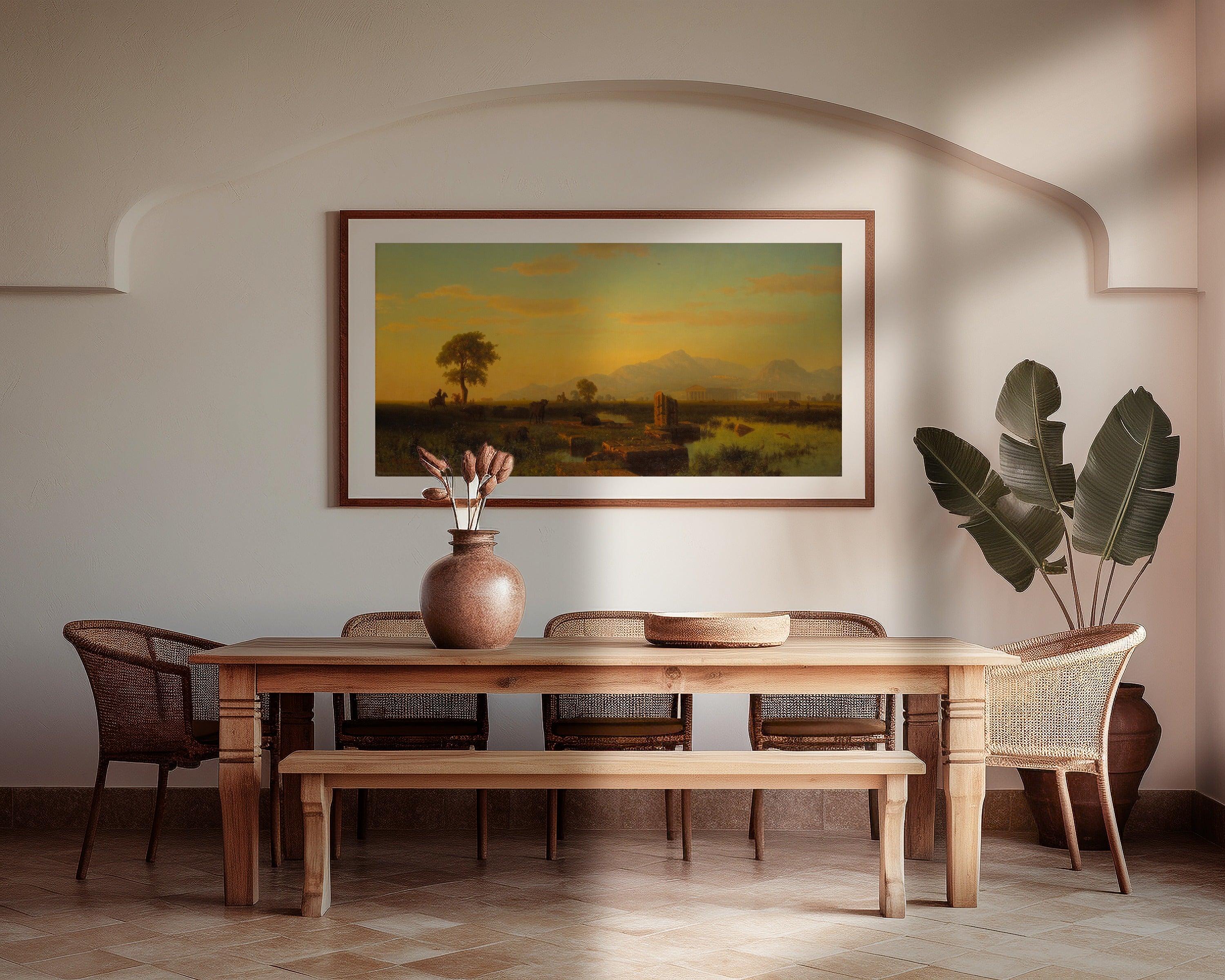 Albert Bierstadt — Ruins of Paestum | Landscape Fine Art Print
