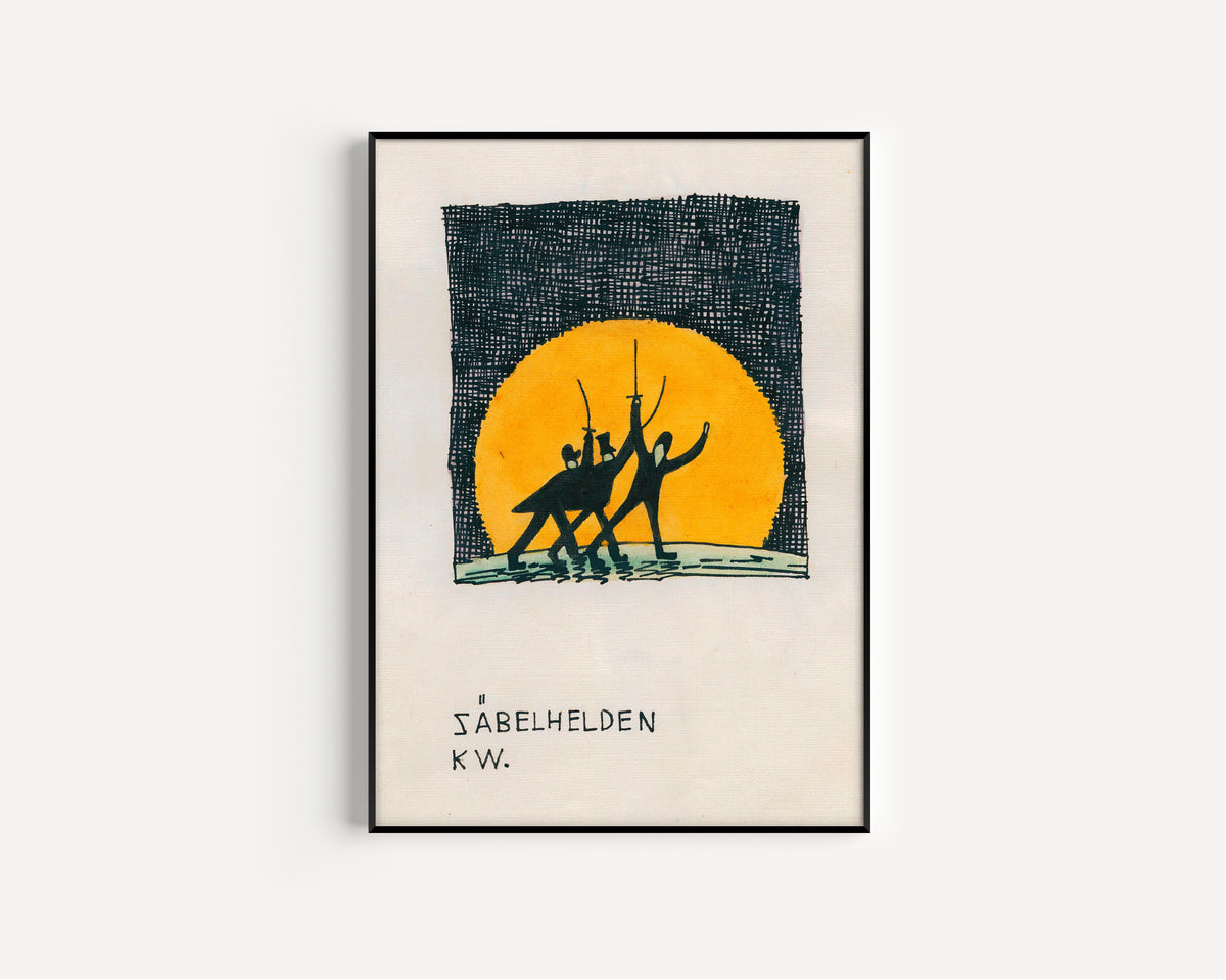 Karl Wiener — Säbelhelden (Sabre Heroes) | Modernist Illustration Print
