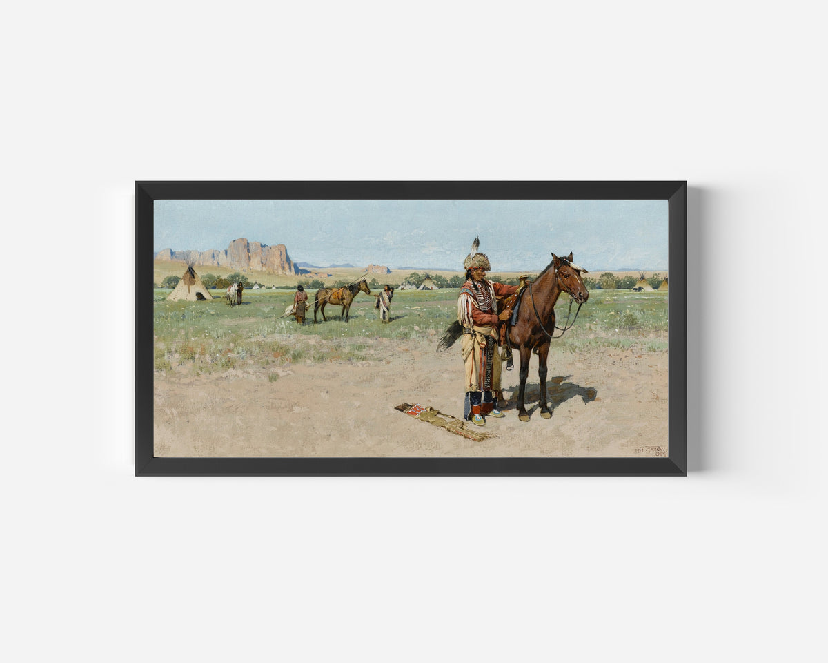 Henry Farny — Saddling Up | Western Art Print