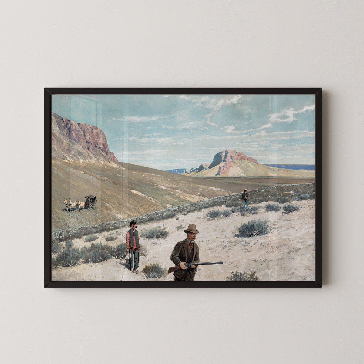 Henry Farny — Sage-Cock Shooting in Montana | Western Art Print
