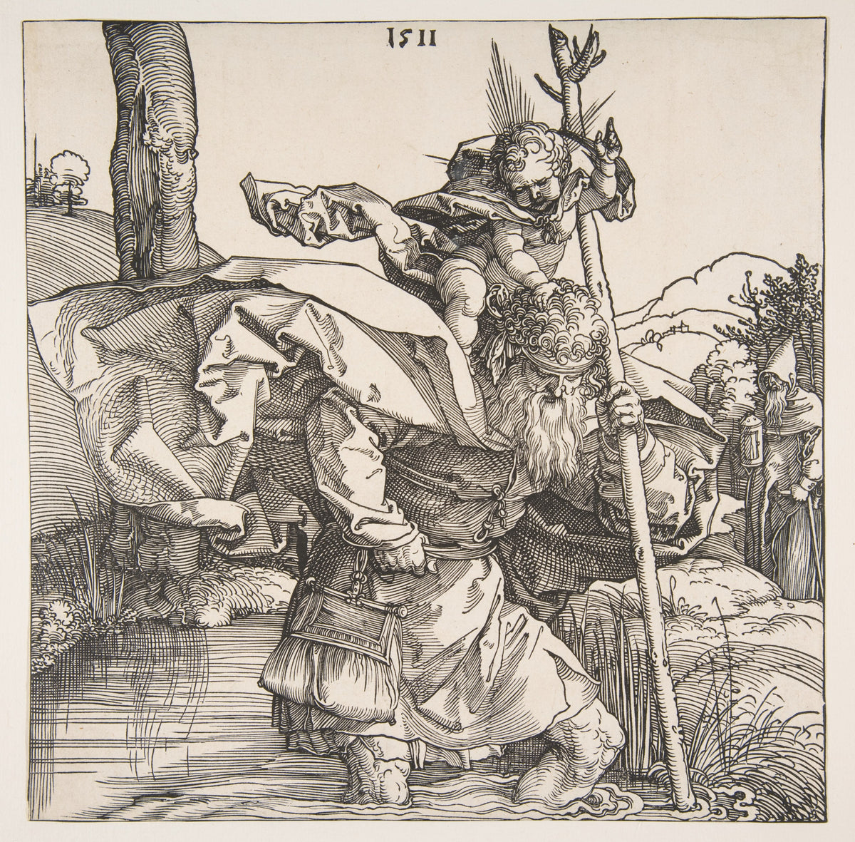 Albrecht Dürer — Saint Christopher | Woodcut Print