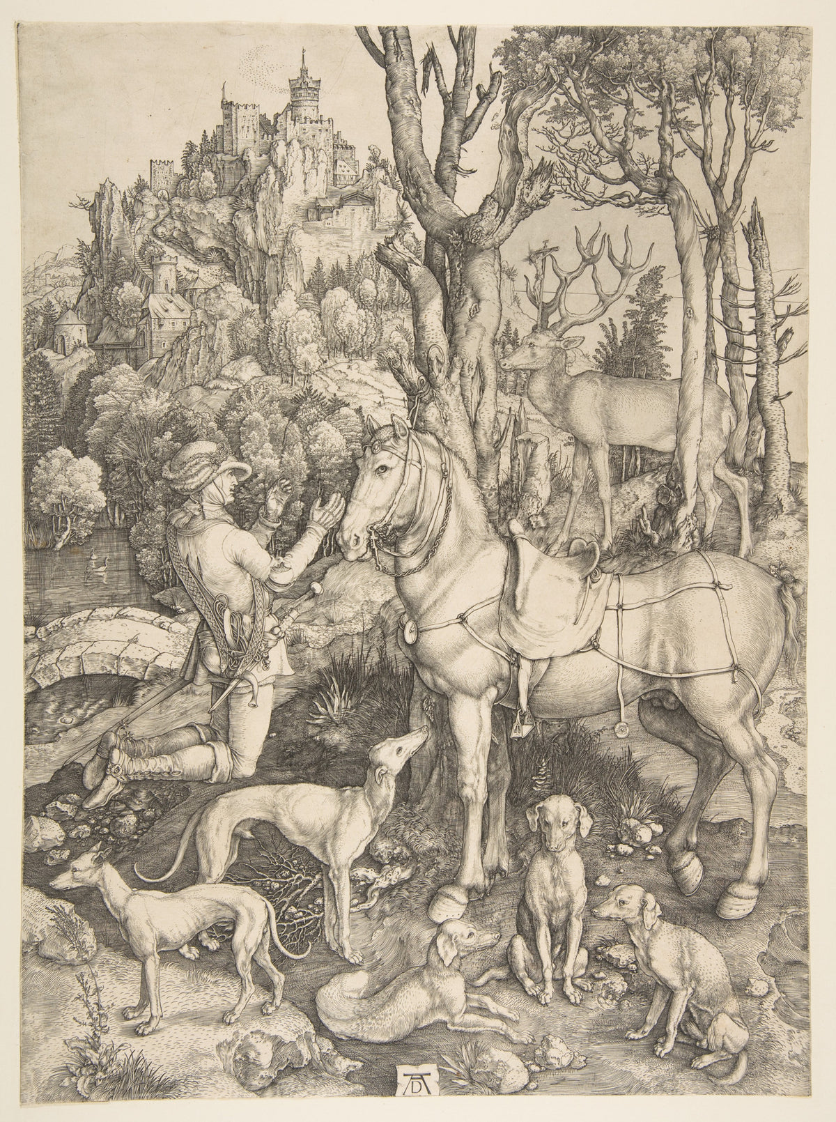 Albrecht Dürer — Saint Eustace | Engraving Print