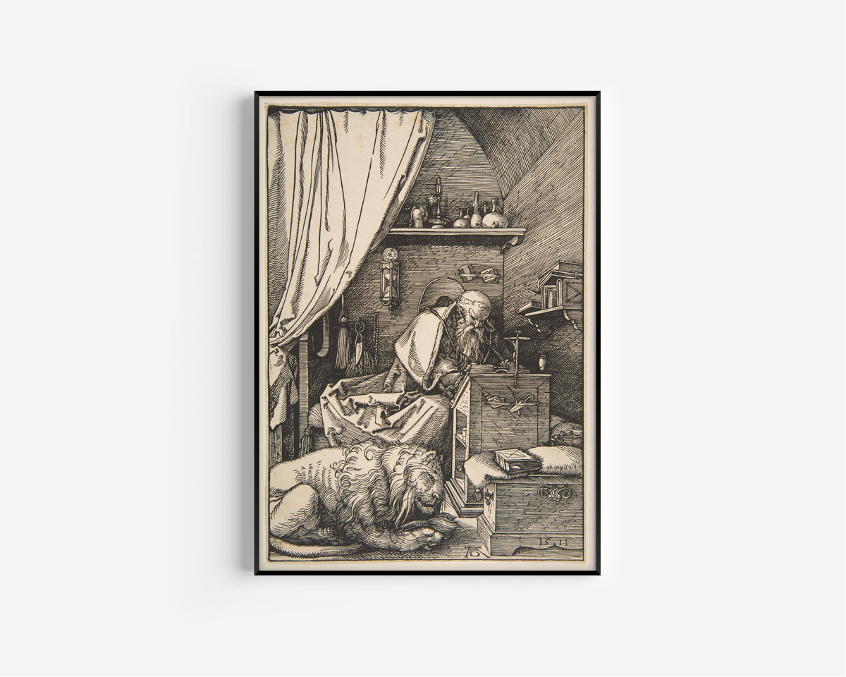 Albrecht Dürer — Saint Jerome in His Study (1511) | Woodcut Print
