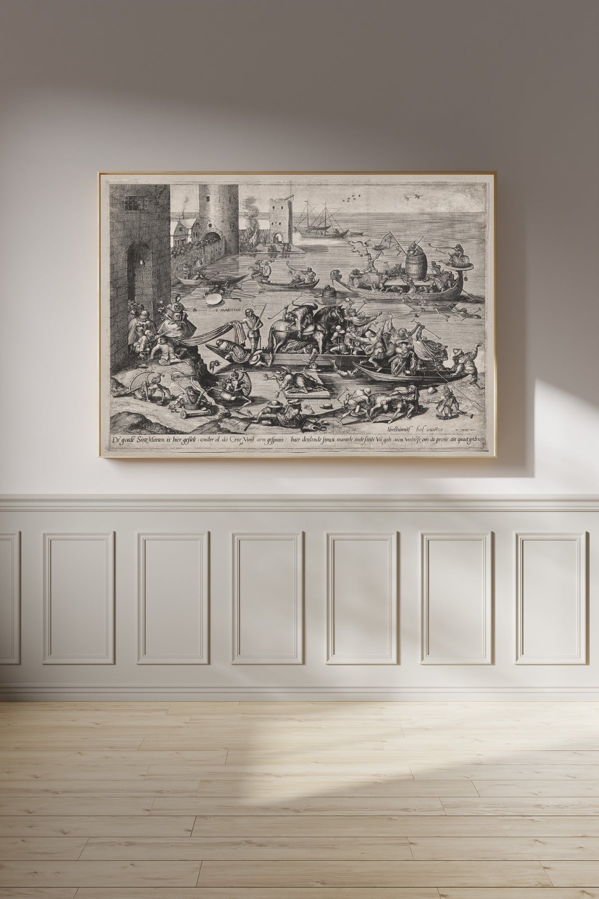 Hieronymus Bosch — Saint Martin with His Horse on a Ship | Fine Art Print