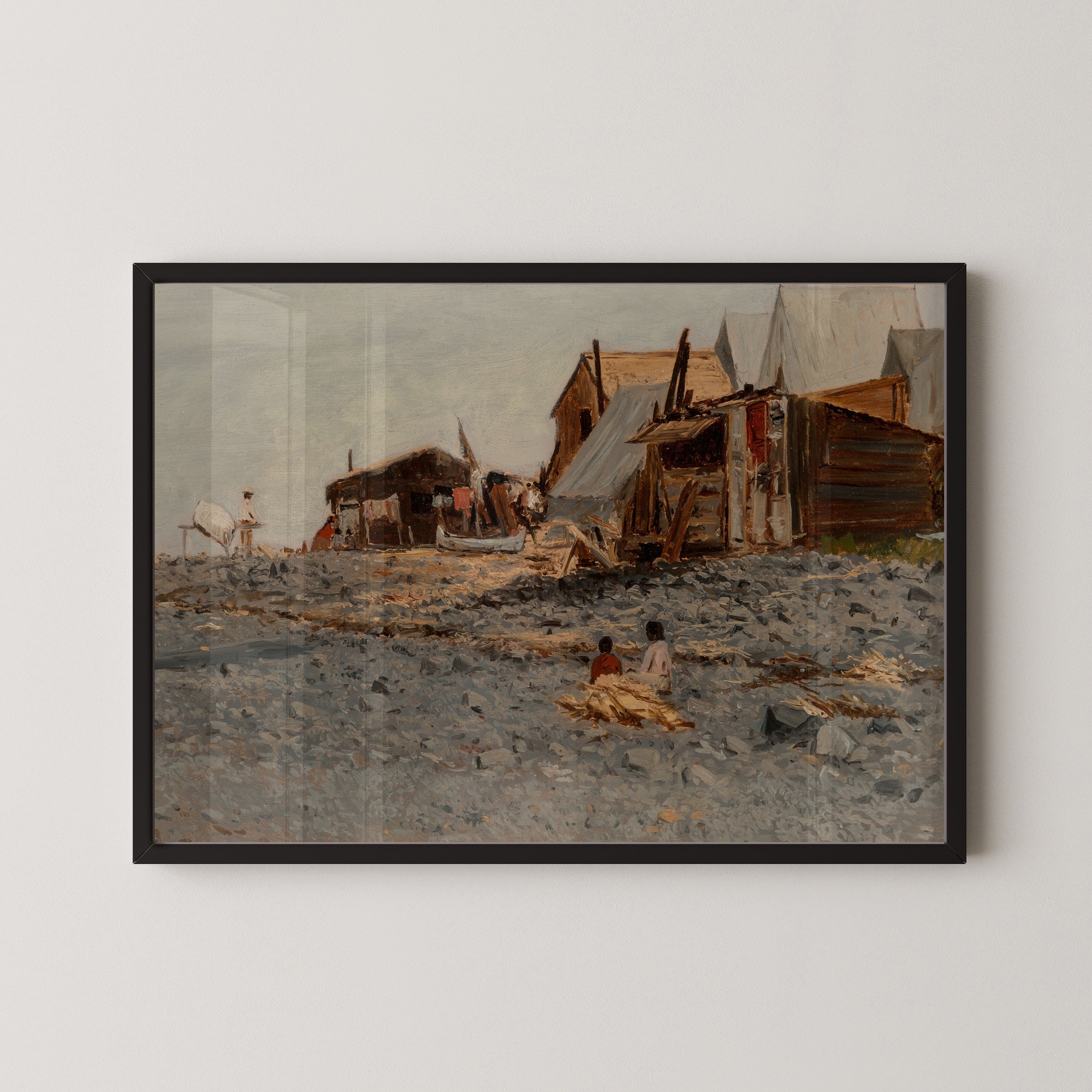 Albert Bierstadt — Salmon Fishery Village | Landscape Fine Art Print