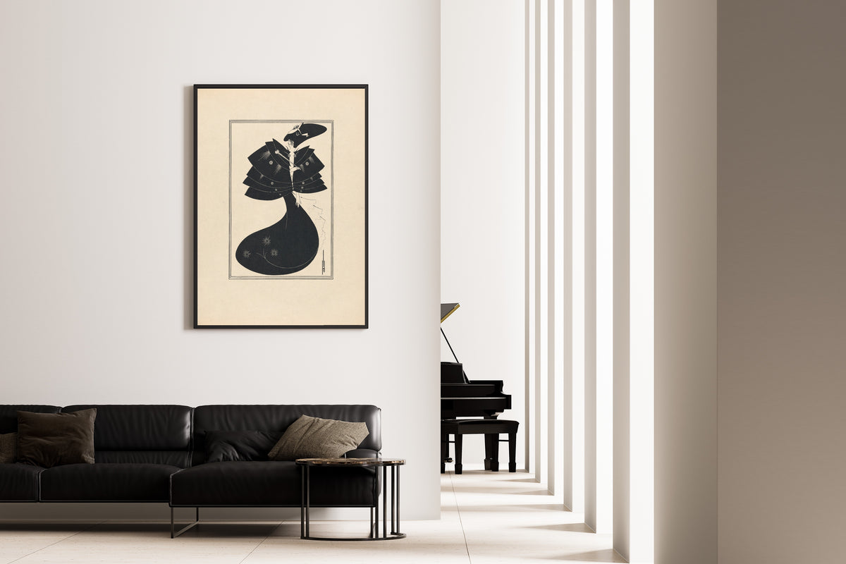 Aubrey Beardsley — Salome: The Black Cape | Art Nouveau Illustration Print