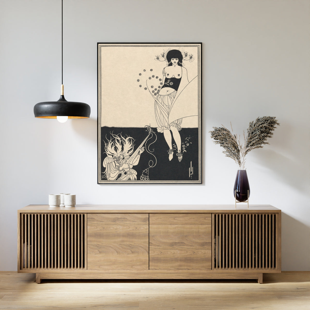 Aubrey Beardsley — Salome: The Stomach Dance | Art Nouveau Illustration Print