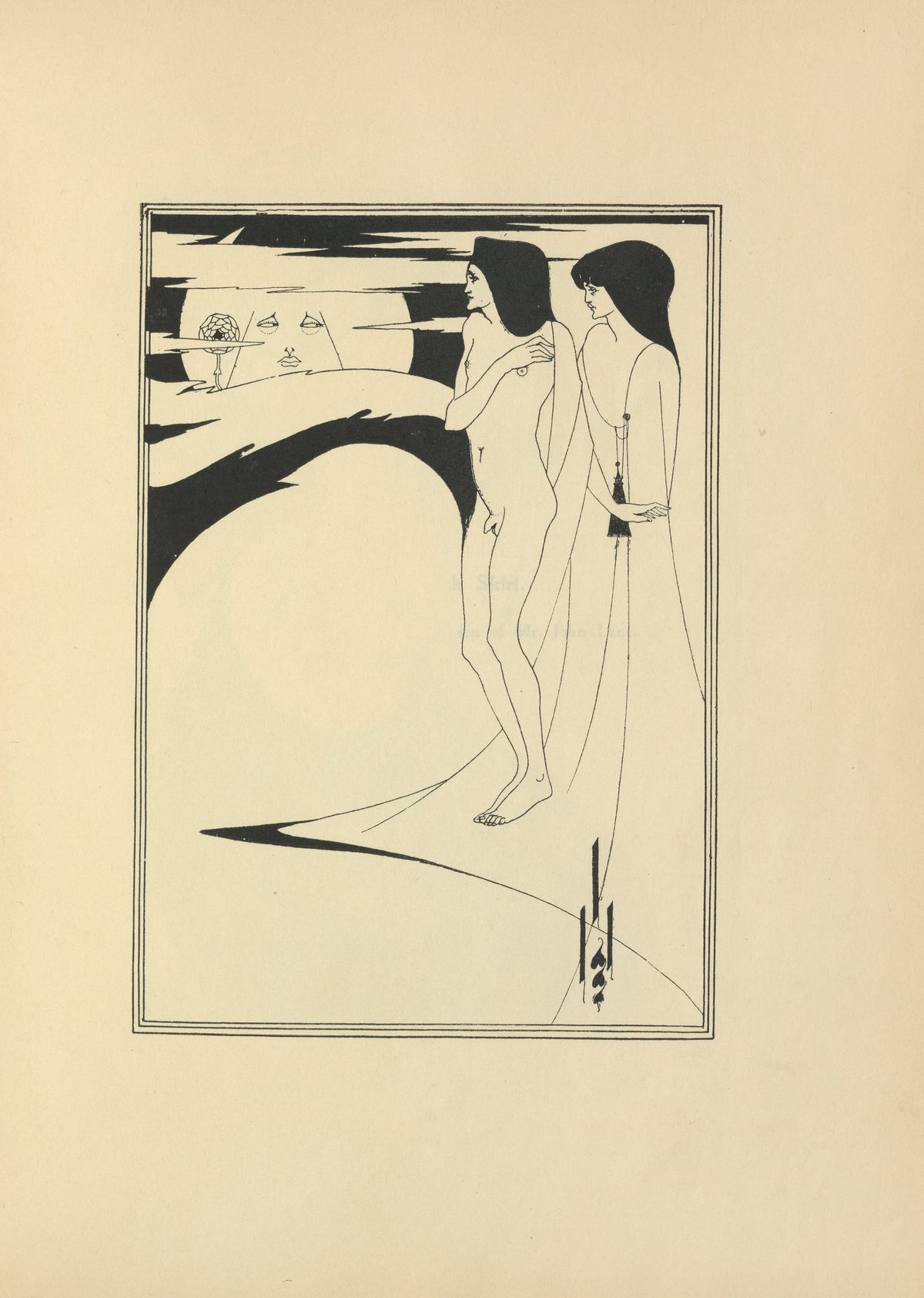 Aubrey Beardsley — Salome: The Woman in the Moon | Art Nouveau Illustration Print