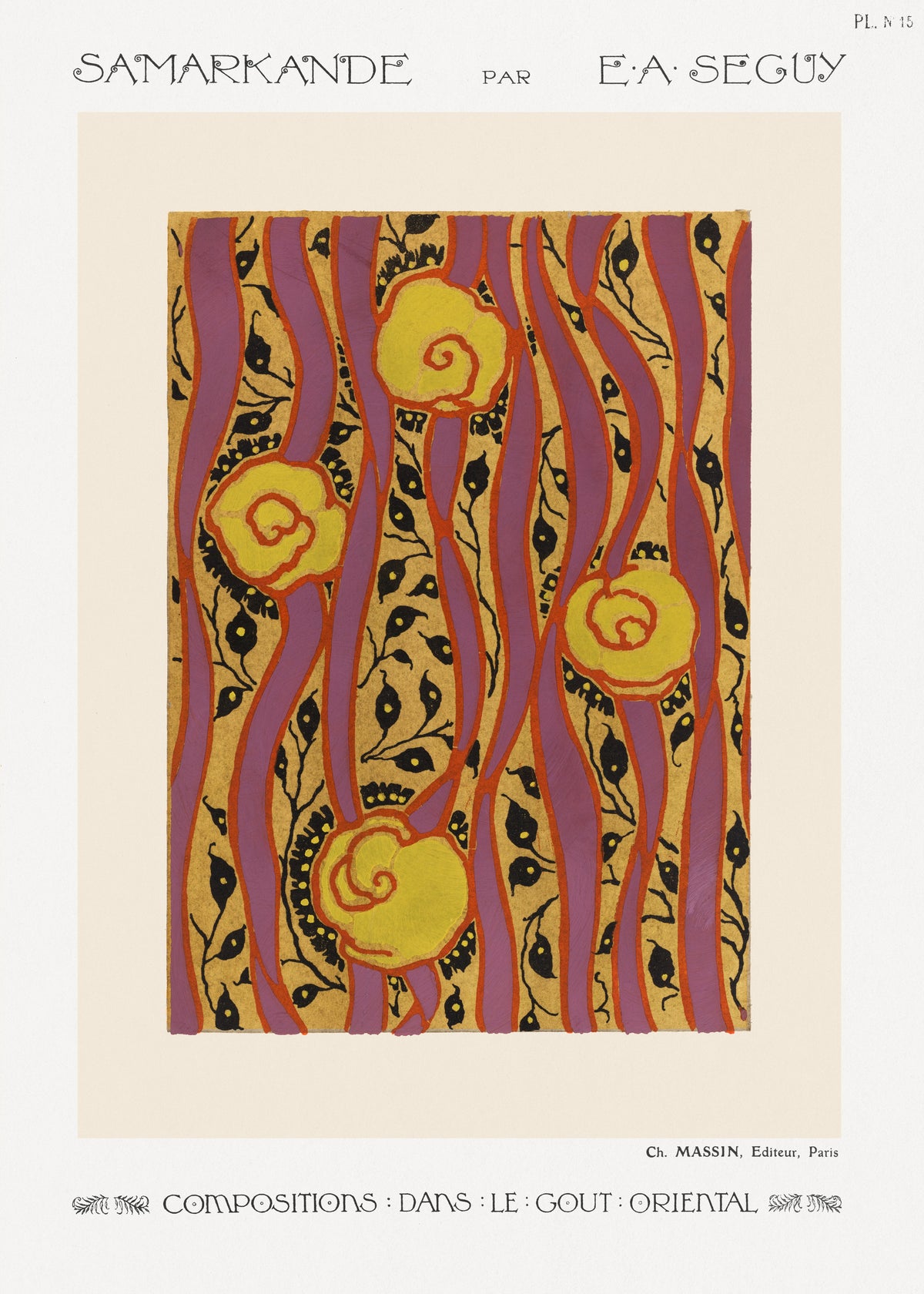 E. A. Séguy — Samarkande, Plate 15 | Pattern Design Print