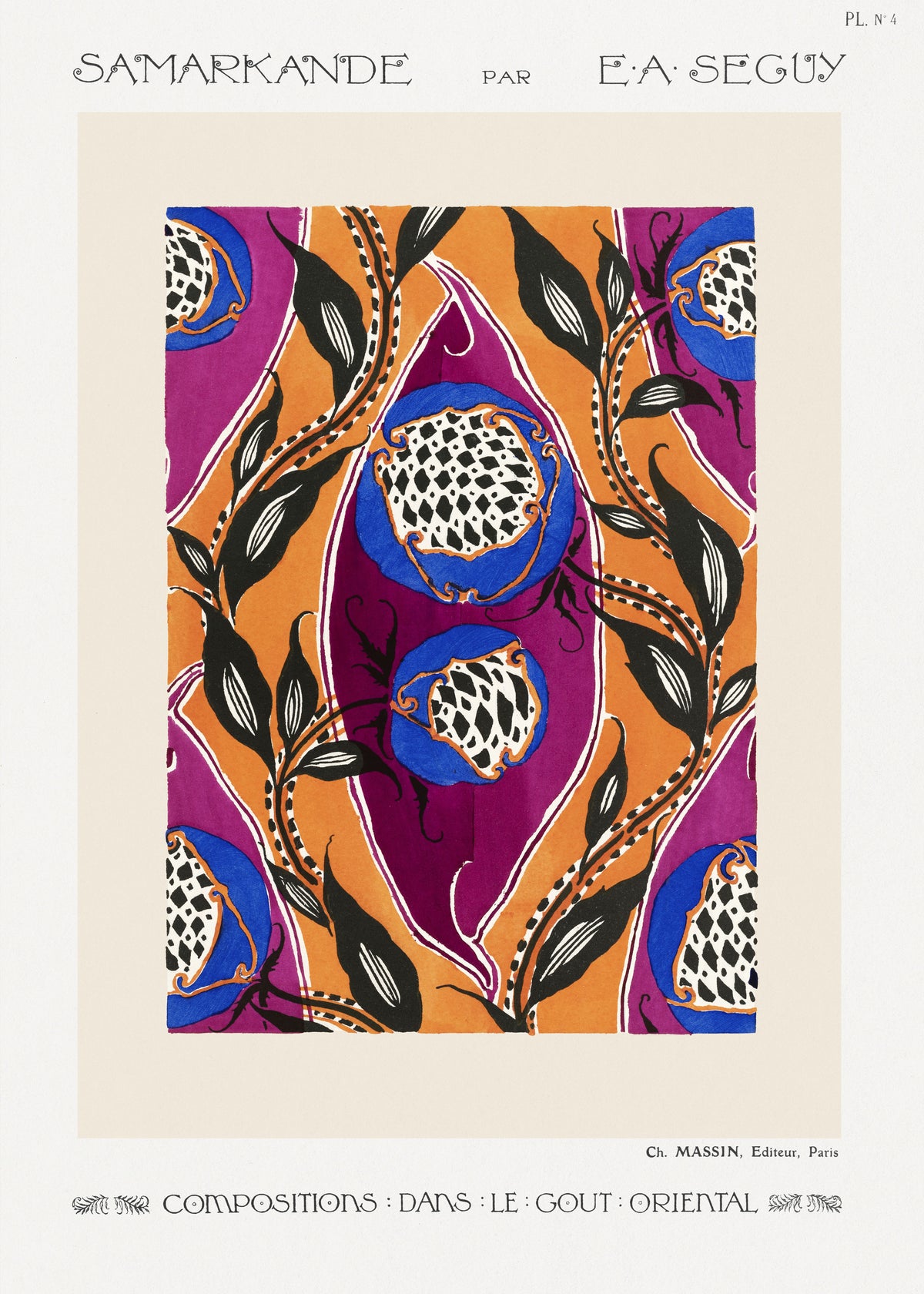 E. A. Séguy — Samarkande, Plate 4 | Art Deco Pattern Print