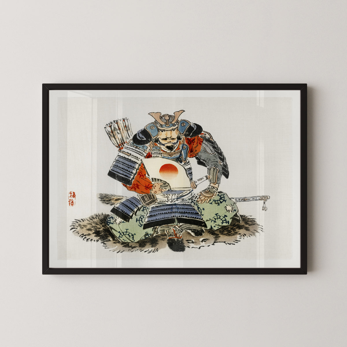 Kōno Bairei — Samurai | Japanese Woodblock Print (Ukiyo-e)