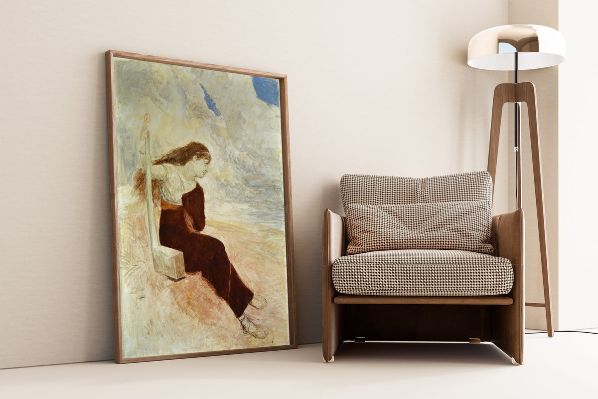 Arnold Böcklin — Sappho (Calypso) | Symbolist Art Print