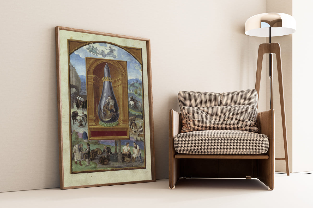 Splendor Solis — Saturn and His Children | Illuminated Manuscript Print