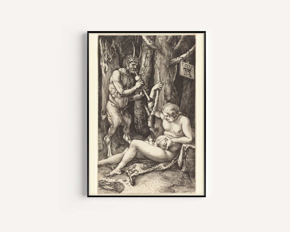 Albrecht Dürer — Satyr Family | Engraving Print