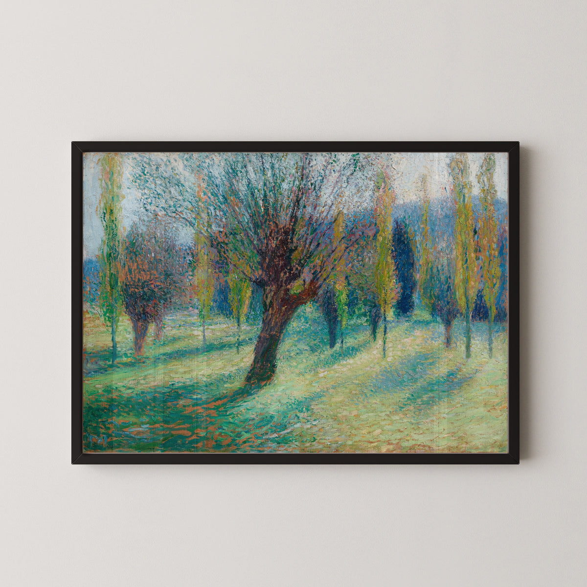 Henri Martin — Saules dans la vallée du Vert | Pointillist Landscape Print