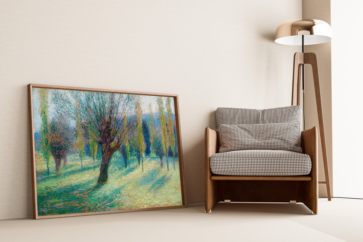 Henri Martin — Saules dans la vallée du Vert | Pointillist Landscape Print
