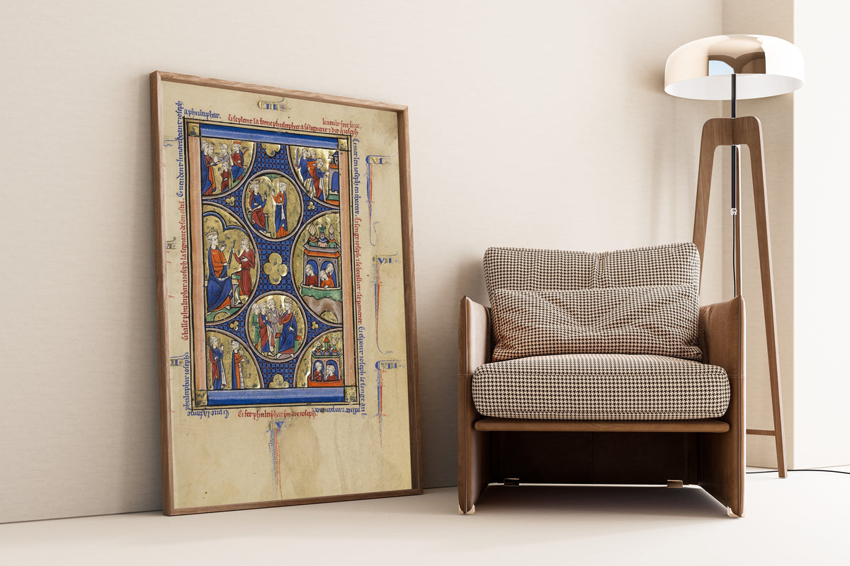 Scenes from the Life of Joseph | Illuminated Manuscript Print