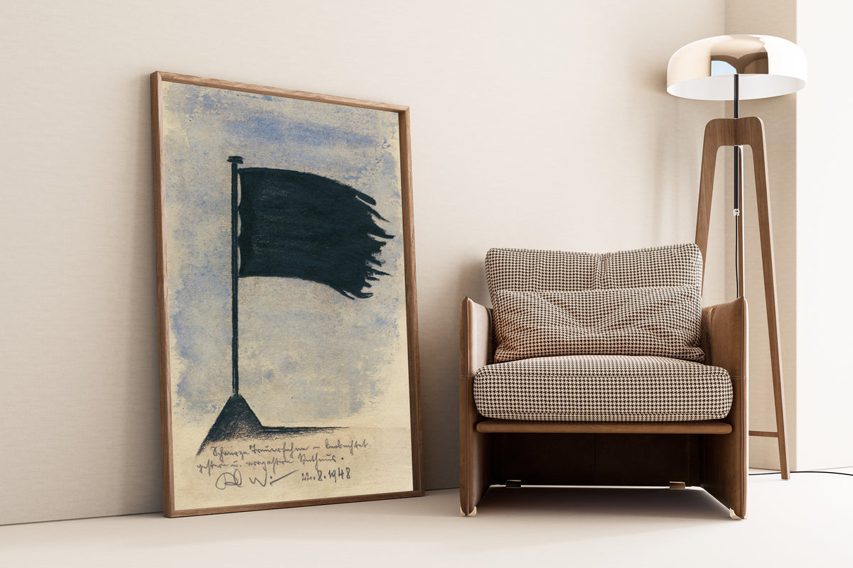 Karl Wiener — Schwarze Trauerfahne (Black Mourning Flag) | Expressionist Art Print