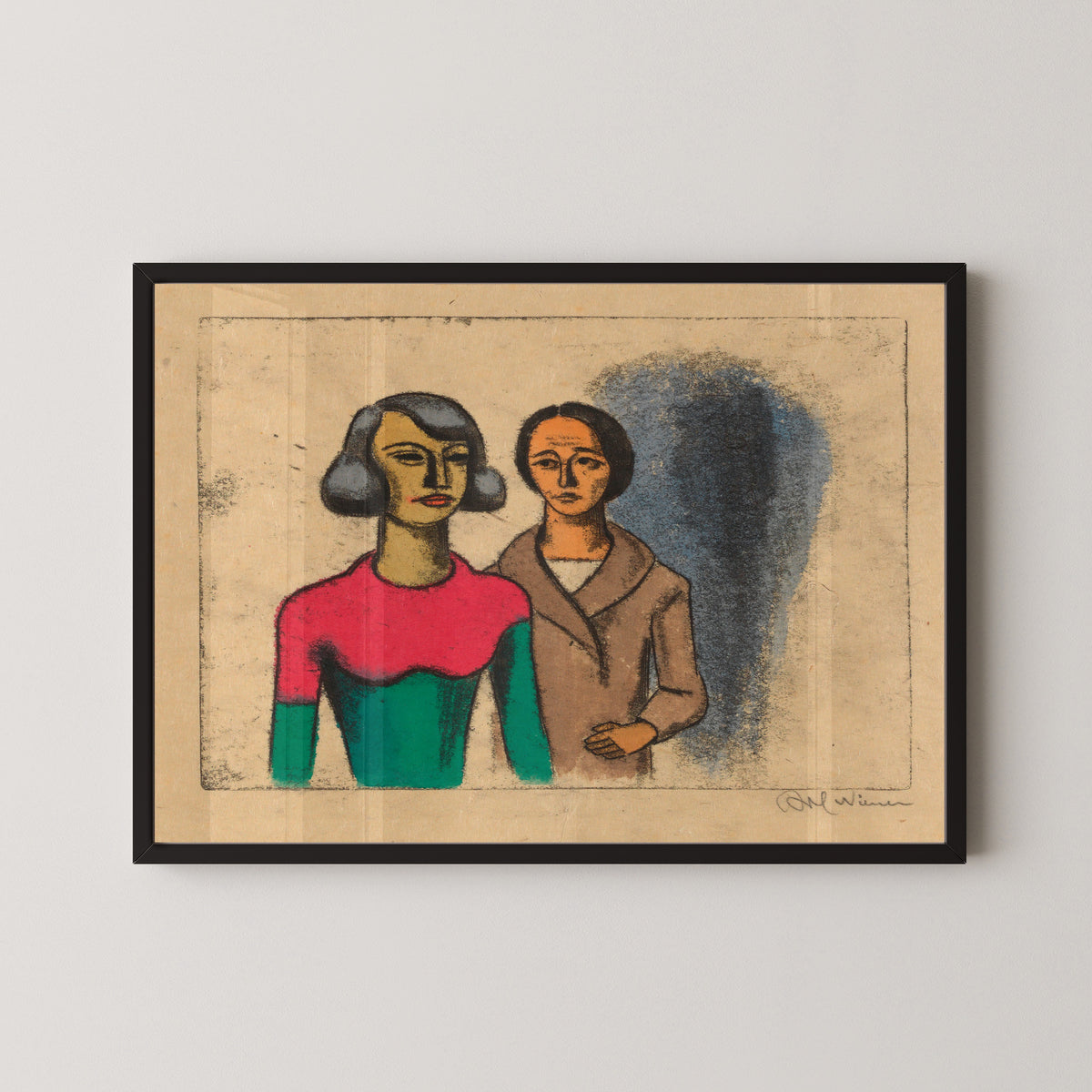 Karl Wiener — Schwestern (Sisters) | Modernist Art Print