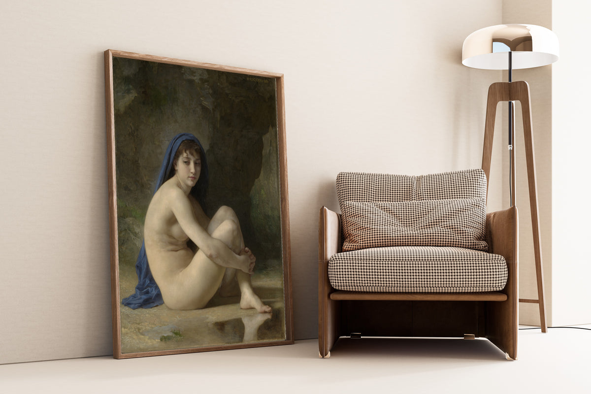William-Adolphe Bouguereau — Seated Nude | Fine Art Print