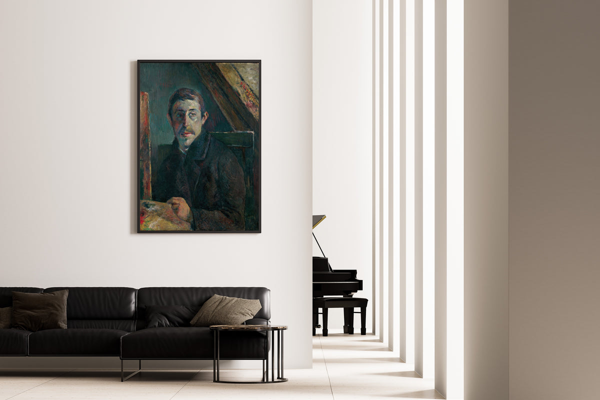 Paul Gauguin — Self-Portrait (Gauguin in Front of His Easel) | Fine Art Print