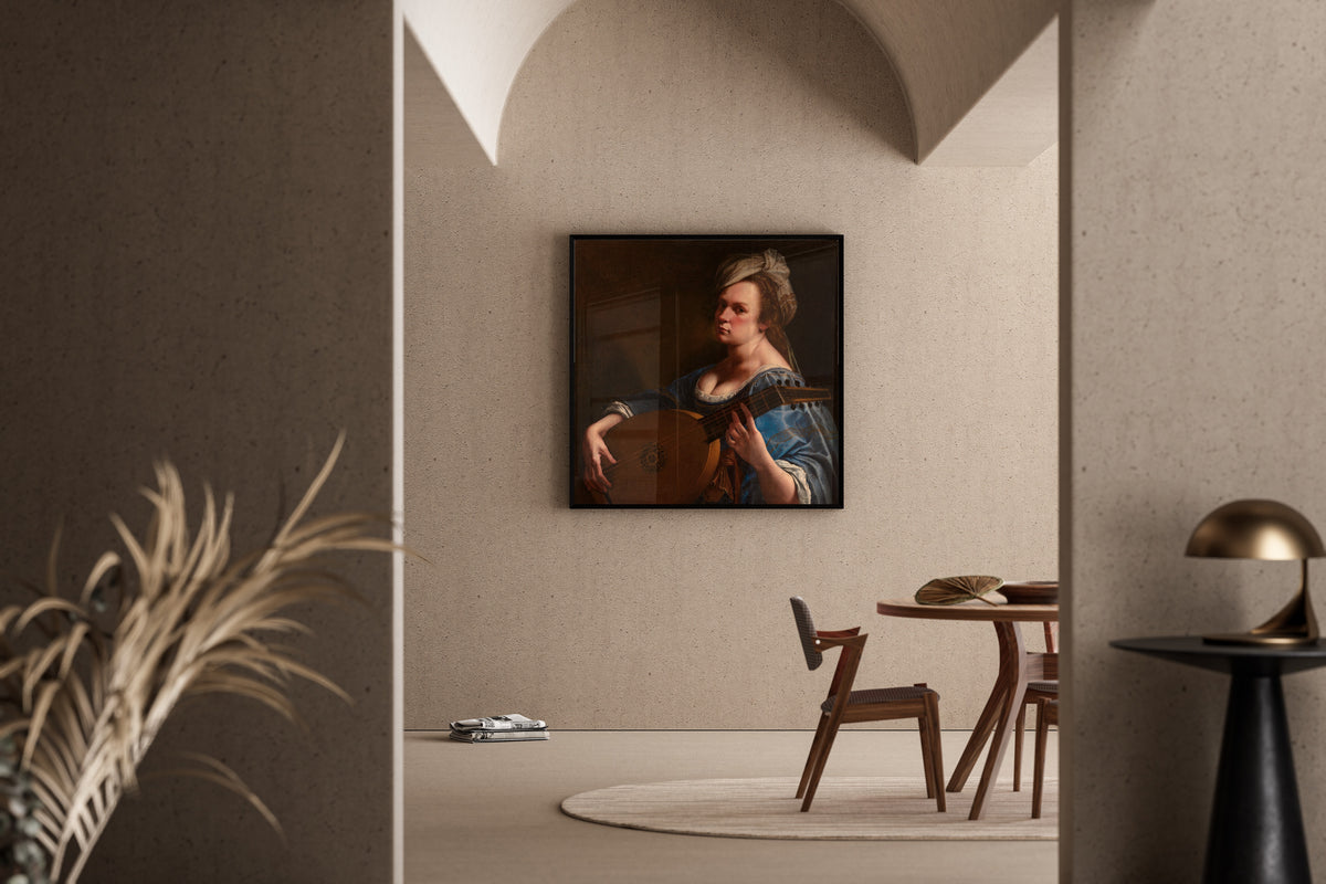 Artemisia Gentileschi — Self-Portrait as a Lute Player | Fine Art Print