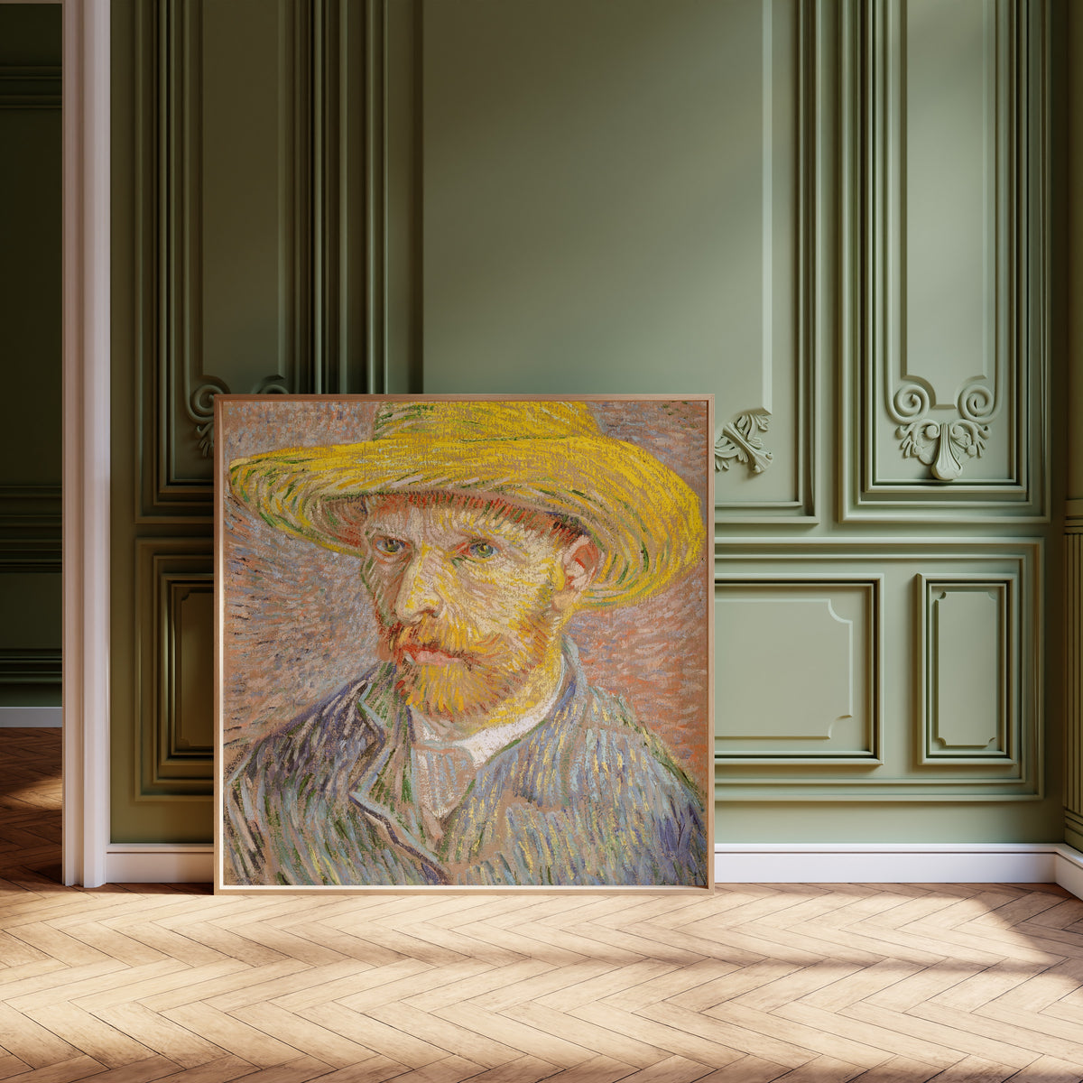 Vincent van Gogh — Self-Portrait with a Straw Hat | Fine Art Print