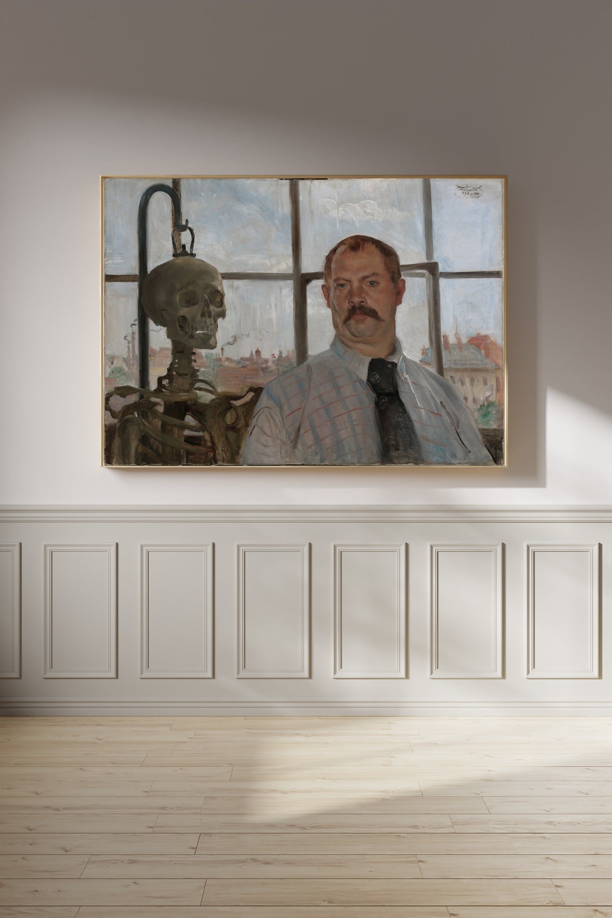 Lovis Corinth — Self-portrait with Skeleton | Fine Art Print