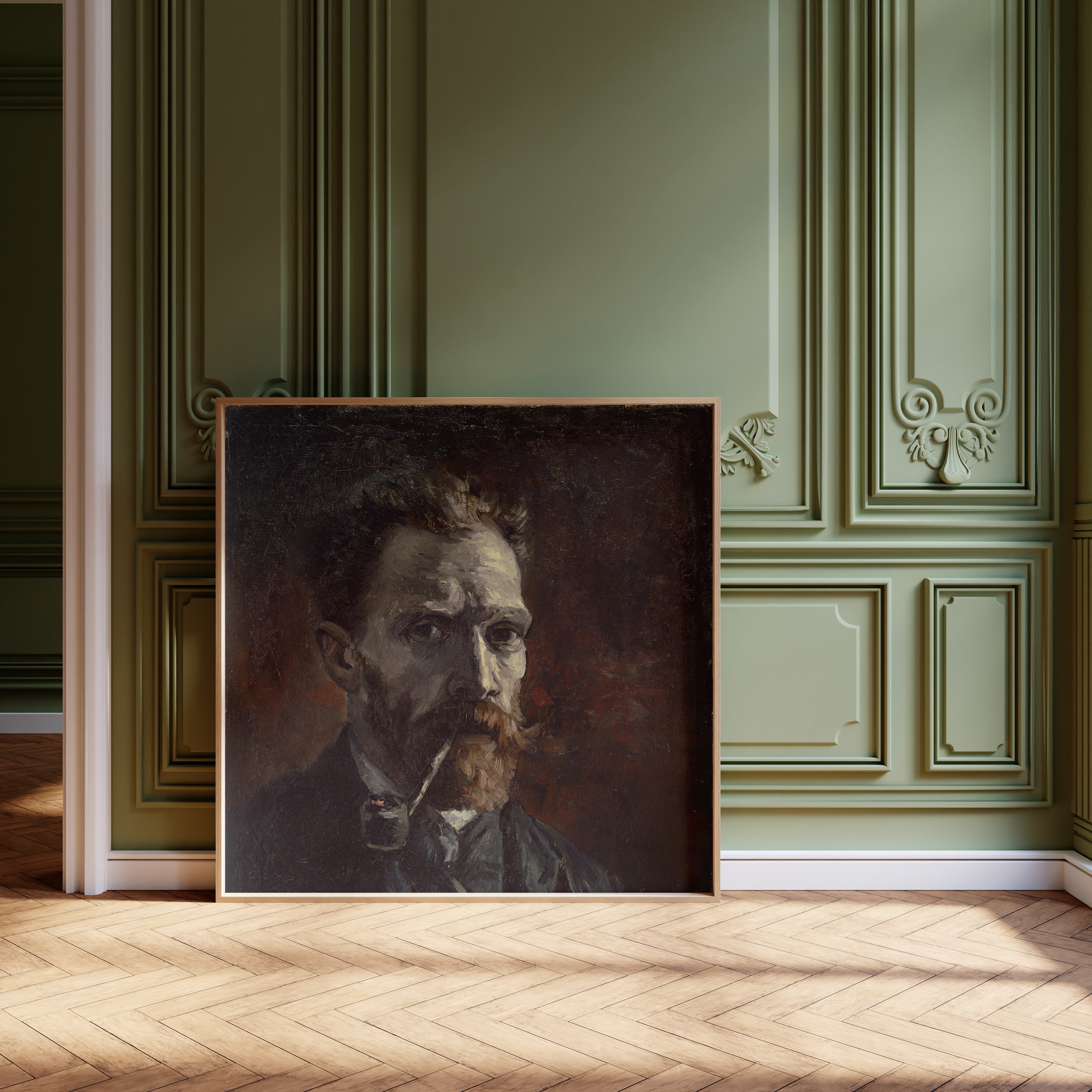 Vincent van Gogh — Self-Portrait with a Pipe | Fine Art Print