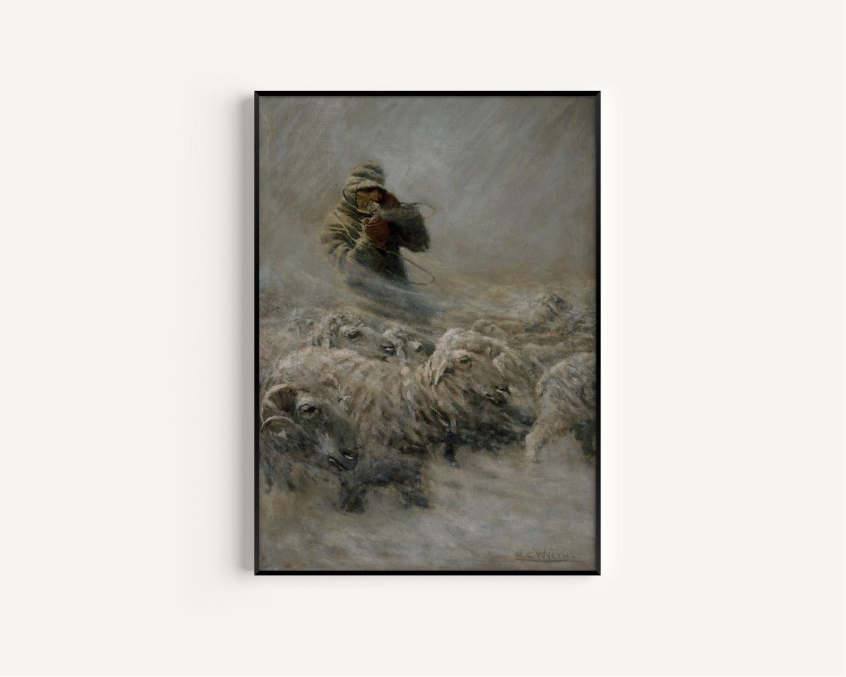 N. C. Wyeth — Sheep Herder | Illustration Art Print