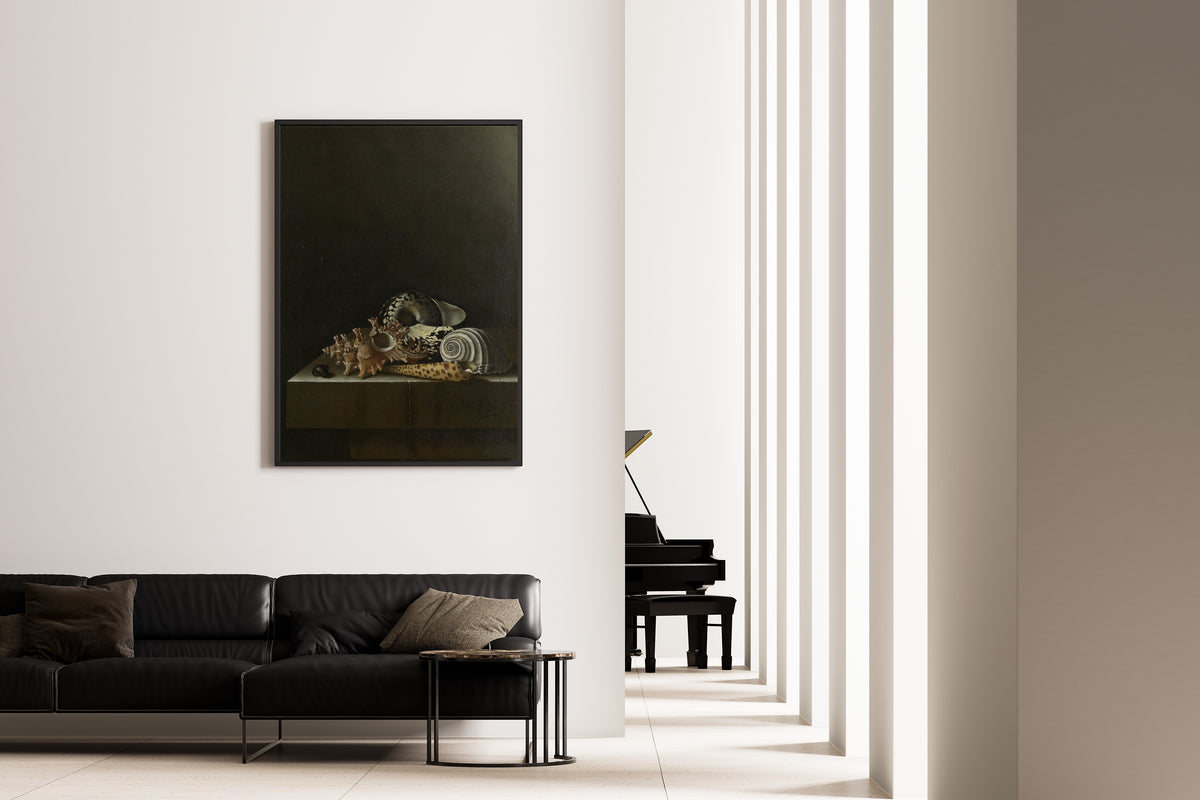 Adriaen Coorte — Shells on a Stone Plinth | Fine Art Print