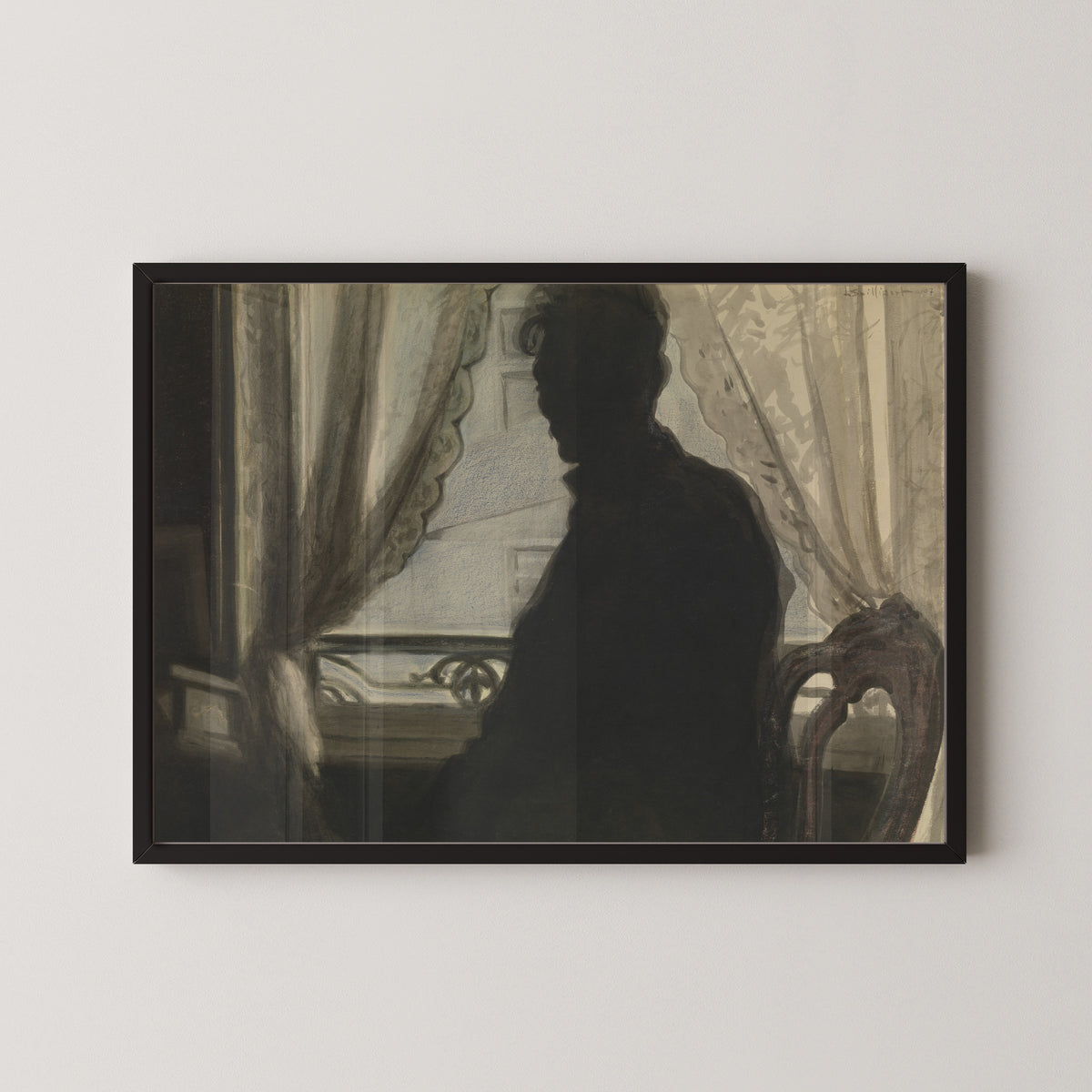 Léon Spilliaert — Silhouette of the Artist | Symbolist Art Print