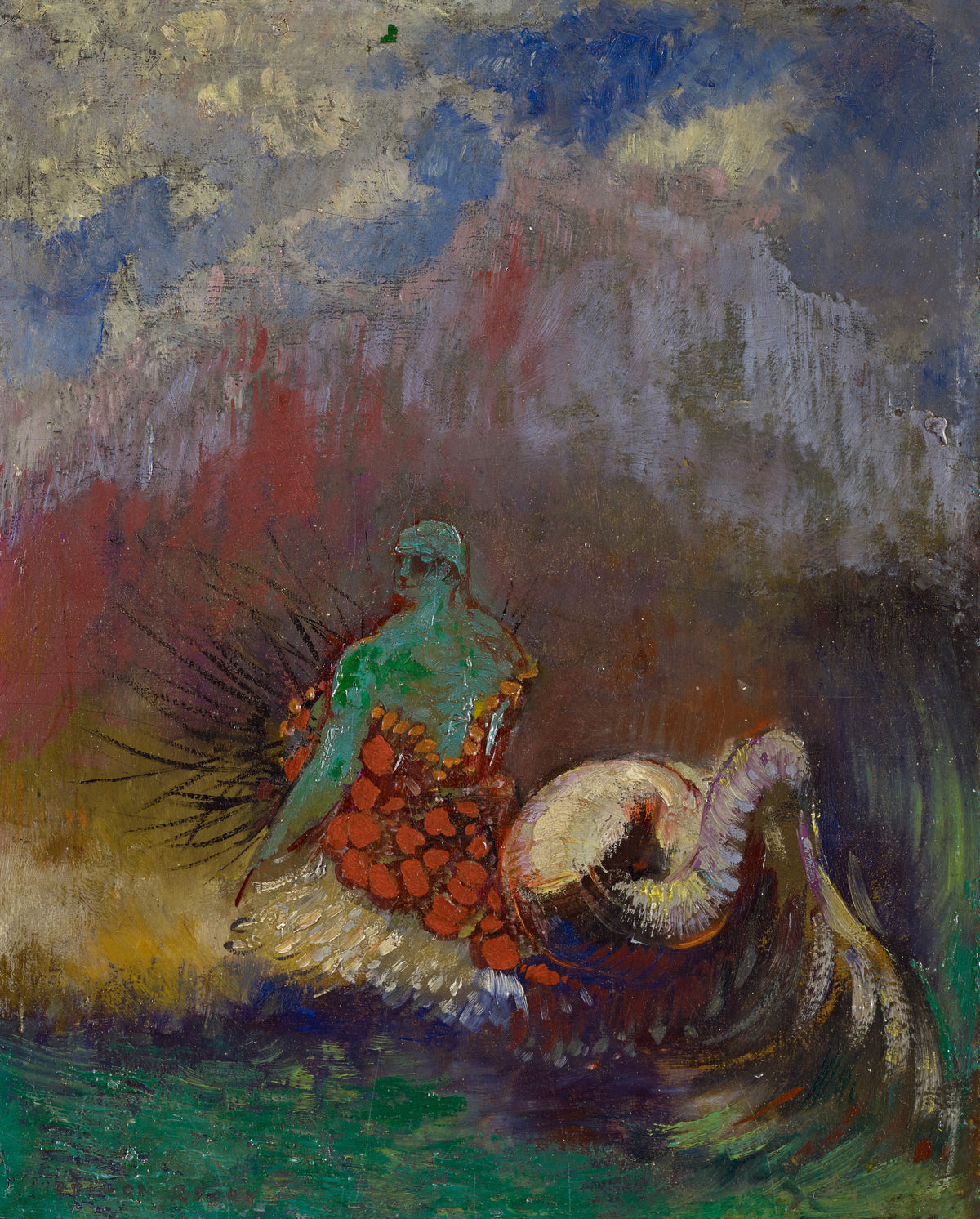 Odilon Redon — Siren | Symbolist Art Print