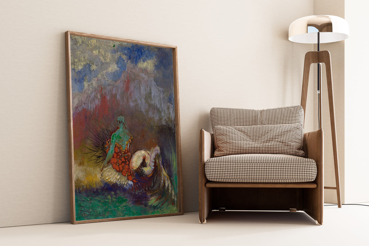 Odilon Redon — Siren | Symbolist Art Print